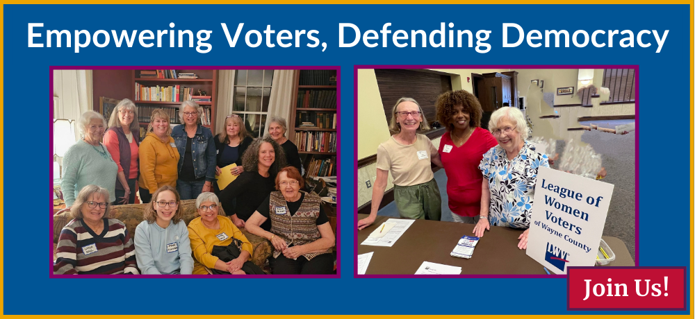 Join the League of Women Voters of Wayne County