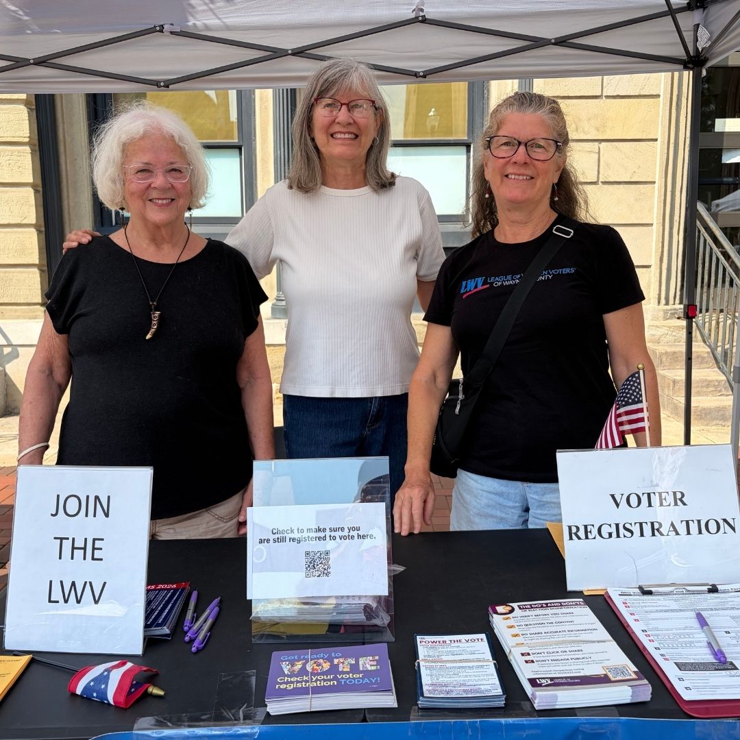 LWVWC at Wooster Farmers Market